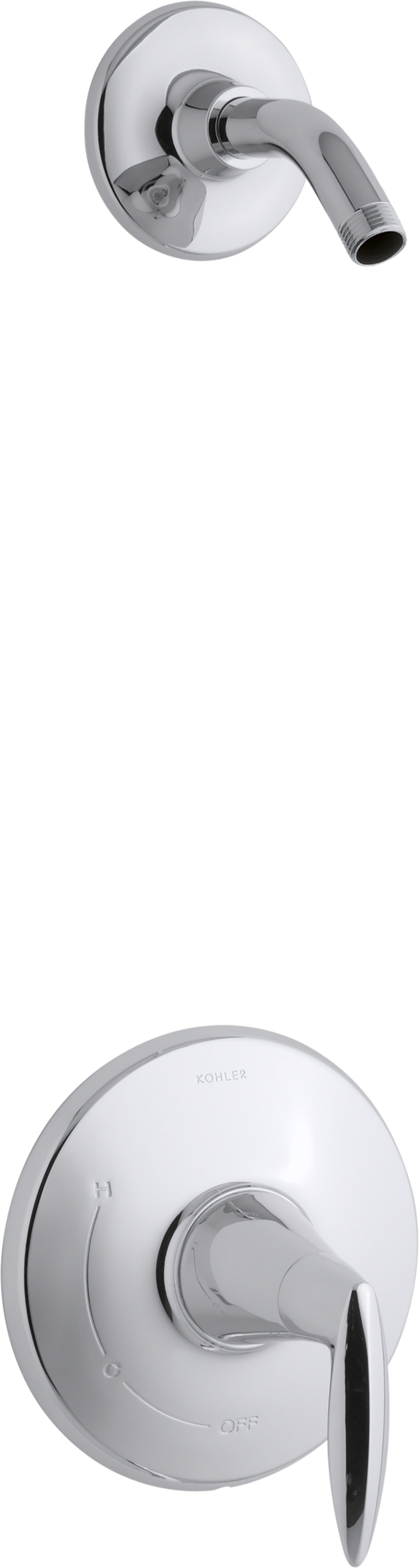 Kohler Alteo RiteTemp Shower Valve Trim with Lever Handle, Less