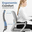 Ergonomic Mesh Task Chair with Fixed Arms-148157369-148157365