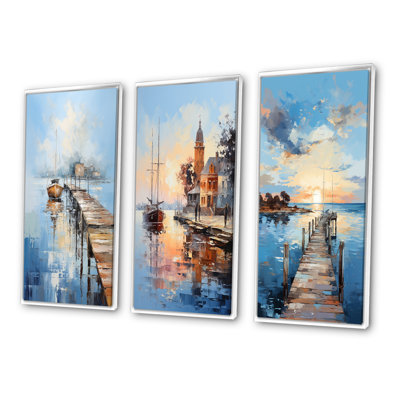" Pier And Dock Nautical " 3 - Pieces