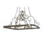 Celeste Metal Handcrafted Square Chandelier Pot Rack