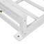 Cadre de lit suspendu en bois d'acacia avec lit simple et balancelle moderne en bois d'acacia TopMAX avec cordes en chanvre de 16,4 pi pour le jardin, la cour, blanc-1570113277