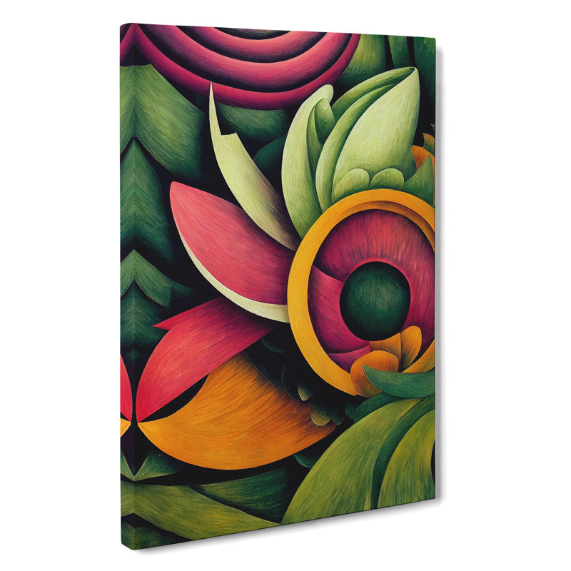 Eye Opening Flowers - Wrapped Canvas Painting, 50cm H x 35cm W x 3cm D