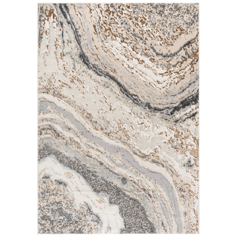 Kayliann Performance Abstract Rug, Rectangle 7' x 10'