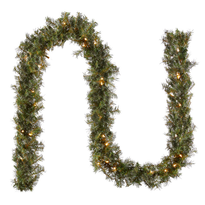 Norwood Fir Garland with Clear Lights, 9' L