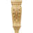 5 1/8"W x 3 3/8"D x 15 1/2"H Medium Acanthus Pilaster Wood Corbel, Alder-58061695