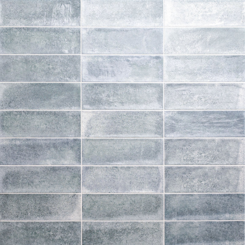 Clayhaven Mirage Sky 4 in. x 12 in. Matte Ceramic Subway Wall Tile, Mirage Sky