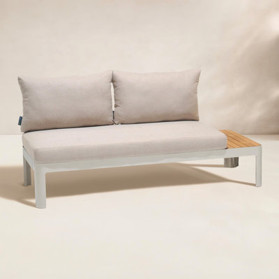 Brix 68" Teak Patio Sectional