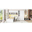 Lit plateforme multifonctionnel en bois avec rangement et design moderne