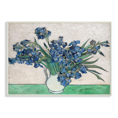 " Flower Pot Blue Green Van Gogh Classical "