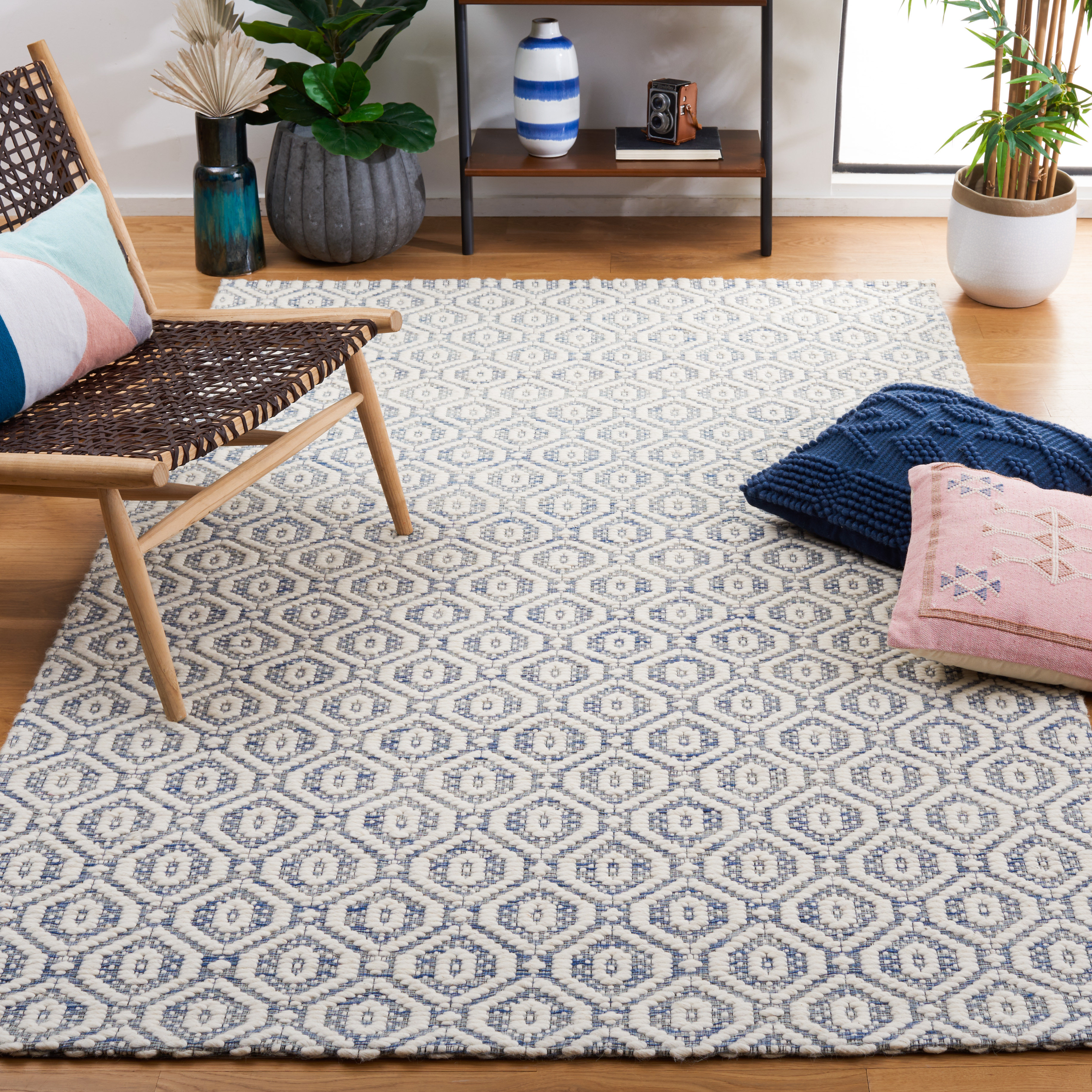 Foundry Select Marbella Hand Woven Performance Geometric Rug | Wayfair