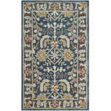 Antiquity Hand-Tufted Dark Blue Area Rug