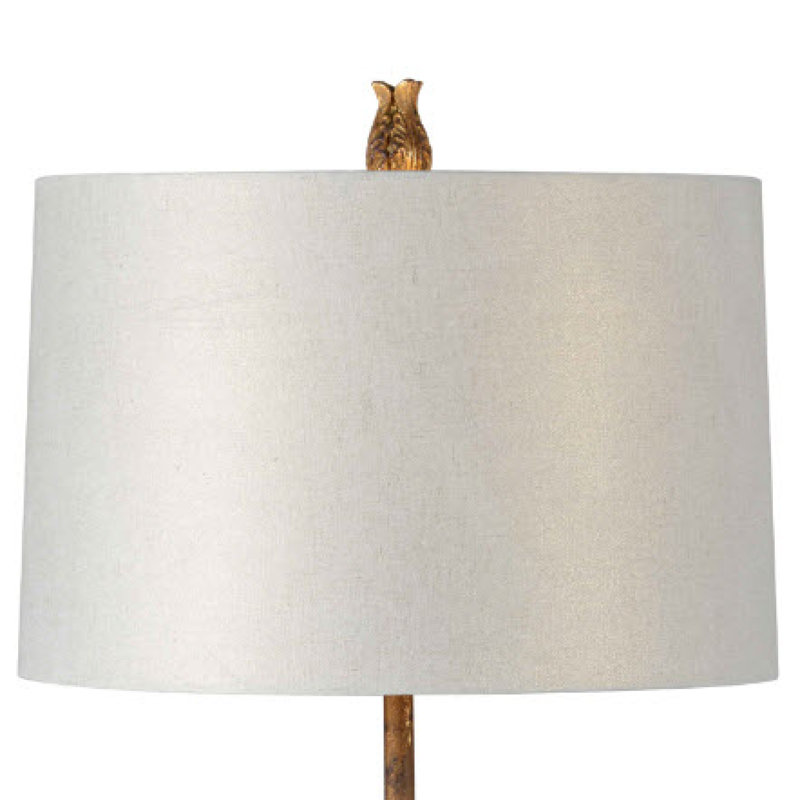 Lampe de table urne dorée 29,5 "avec base transparente Crewkerne