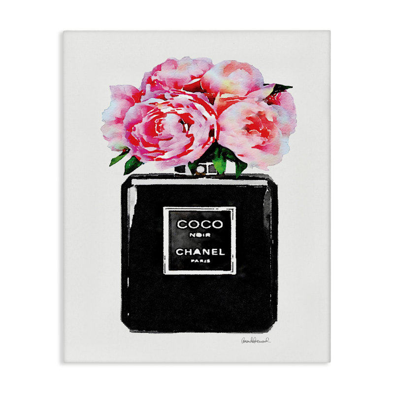 «Perfume Bottle Flower Peony», impression, H 40 po x l 30 po