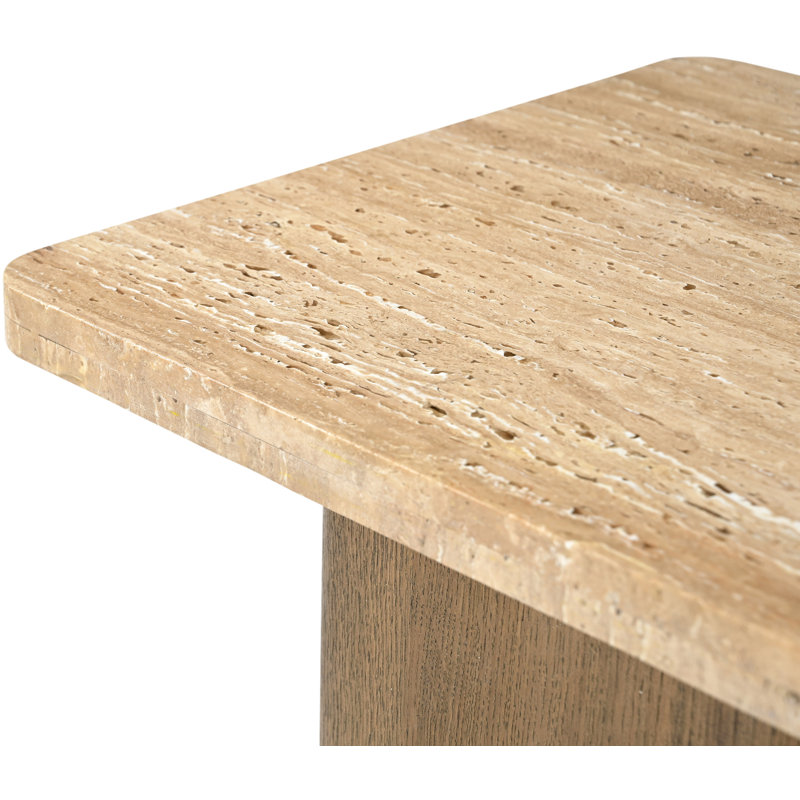 Table d'appoint Ravenna, Brun noyer