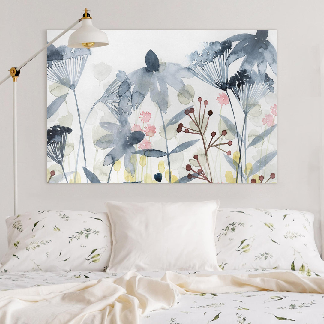 Leinwandbild Wildblumen-Aquarell II