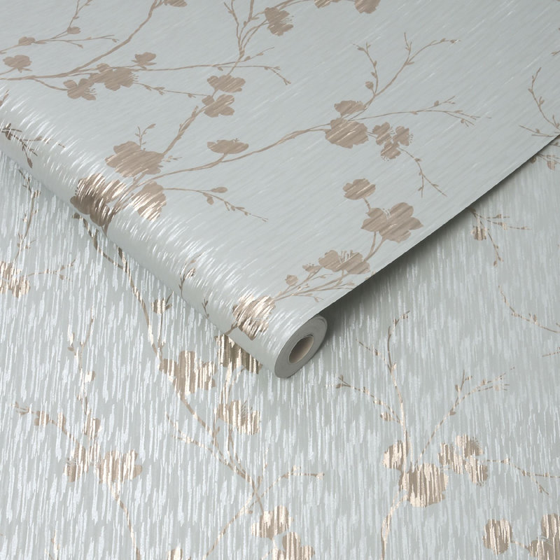 Sublime Theia Blossom Wallpaper, Blue