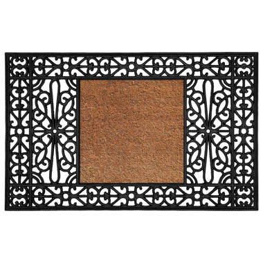 Armie Large Door Mat, Natural Rubber, Ideal for An Entryway, 30 x 48 Darby Home Co