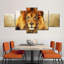Lion aux yeux bleus 5 pièces-92829201