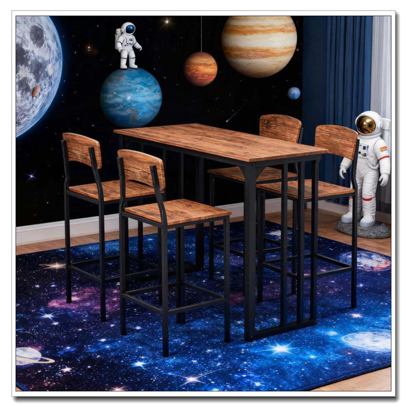 Ensemble de table de bar 5 pièces