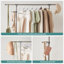 Adjustable Rolling Clothing Rack