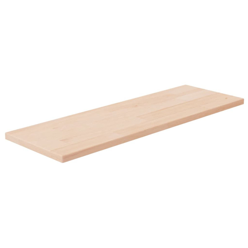 Tablette vidaXL brun moyen en bois de chêne massif (non traité), H 0,59 po x l 24 po x P 7,9 po