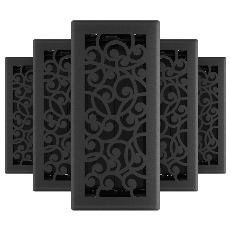 Imperial 4'' W Vent Cover, Black Iron, 4" W x 10" L
