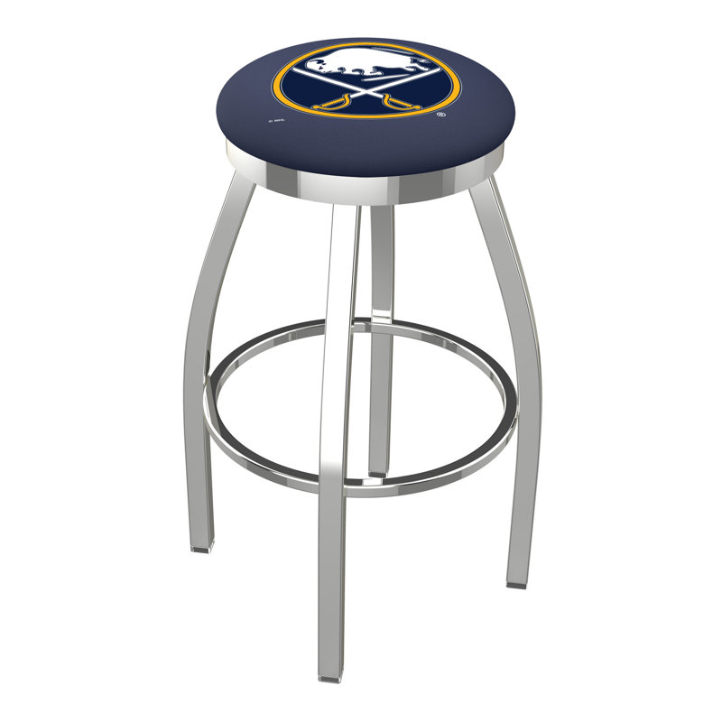 NHL Swivel Extra Tall Stool, Buffalo Sabres, Chrome, "Extra Tall (36" Seat Height)"