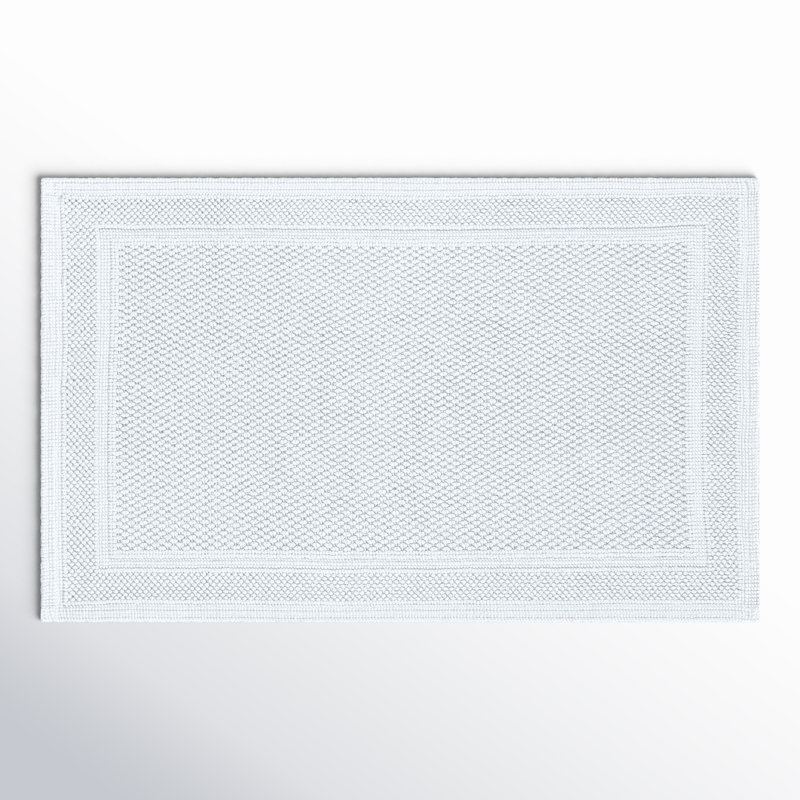 Tanglewood Cotton Non-Slip Bath Rug, Cielo