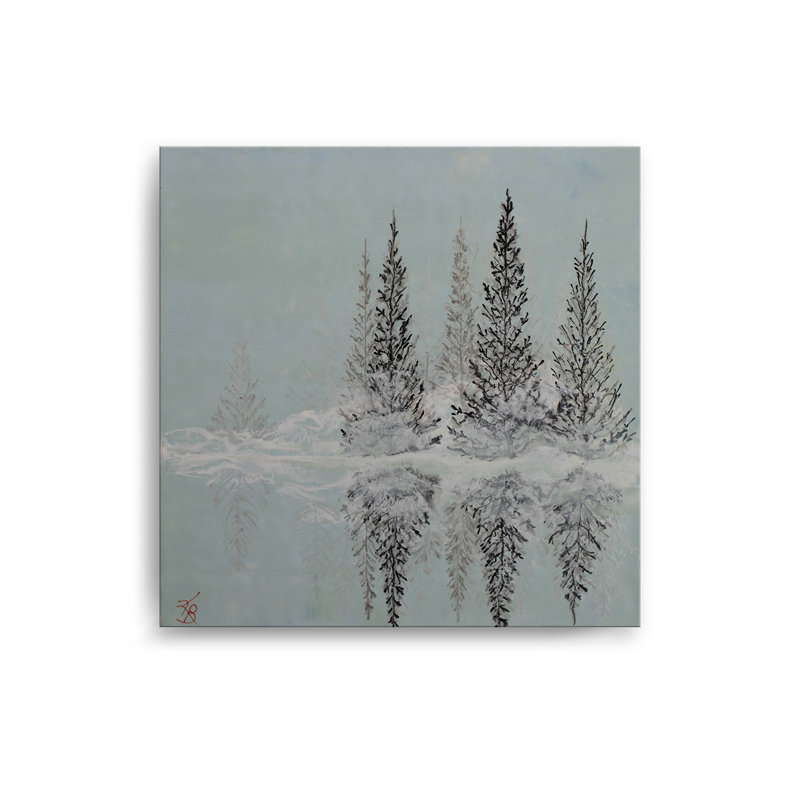 «Monoscape XXXV III», art mural par Karen Biery, Toile tendue, H 30 po x l 30 po