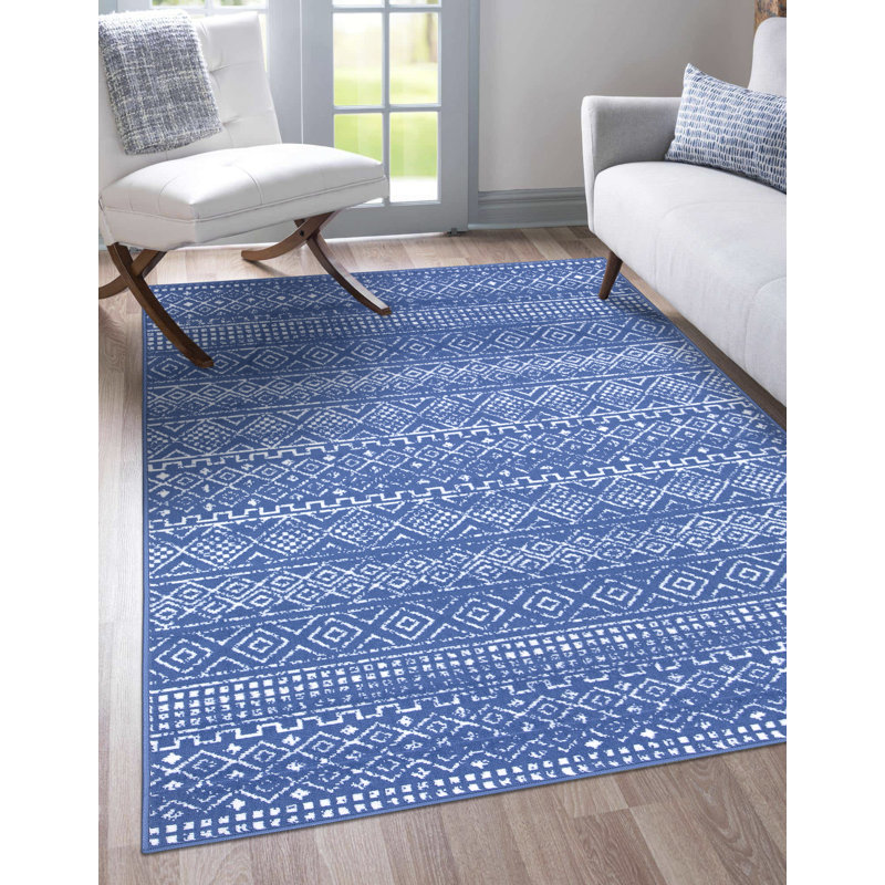 Ashalyn Moroccan Indoor / Outdoor Rug, Rectangle 5' x 7'