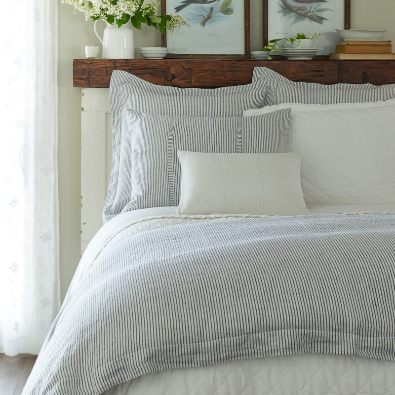 Oxford Pinstripe Porch Pillow