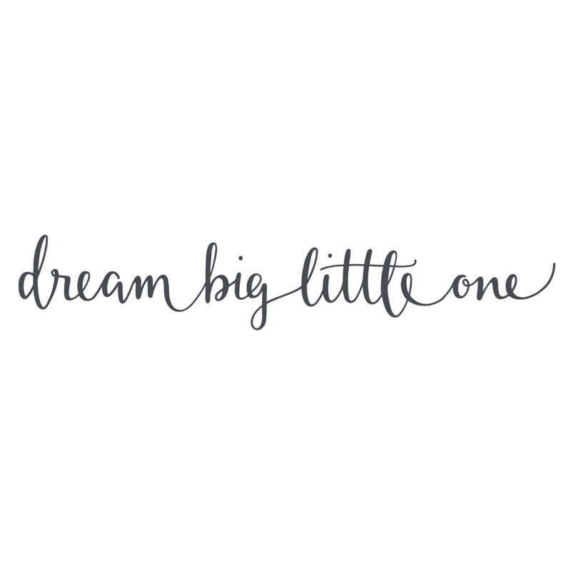 Wall Decal, 9cm H x 50cm W, Dark Grey