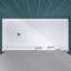 Base de douche à roulettes Ada 72 po x 36 po, drain à gauche, bac de douche en acrylique accessible aux fauteuils roulants, conception antidérapante sans barrière-127666728