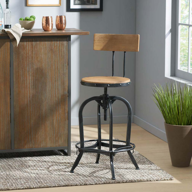 Tabouret de bar pivotant Oswalt
