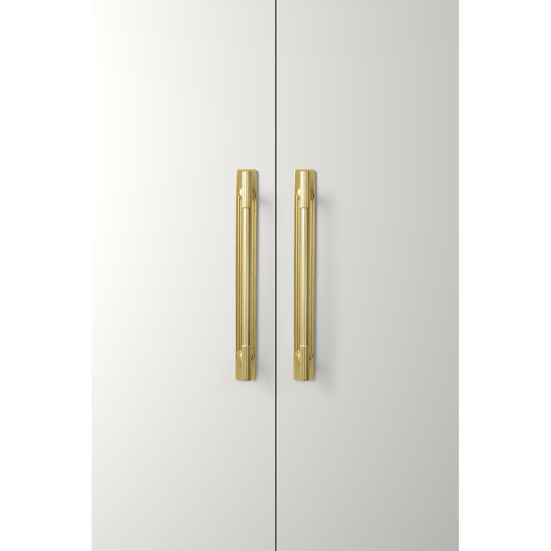 7.6'' Inch Center To Center Sturdy Bar Pull With Backplate-Brushed Gold, 7.6", Brushed Gold
