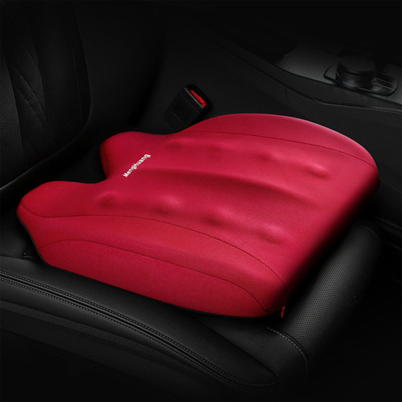 Elevated And Thickened Four Season Car Seat Cushions, Red