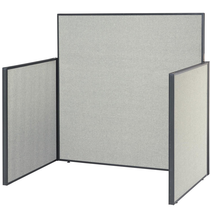 Bureau à cloisons, gris