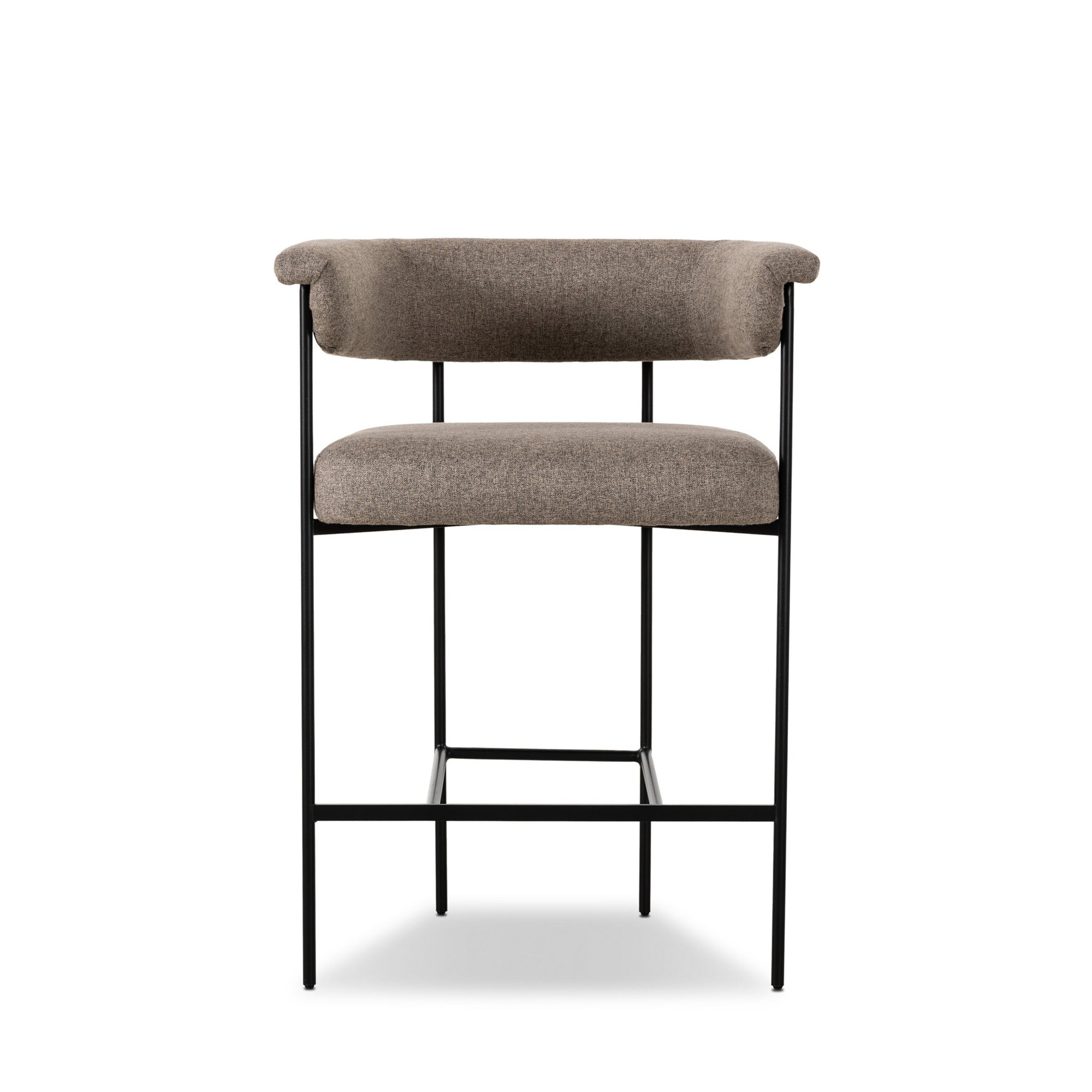 Lyssa Counter and Bar Stool, Orly Natural Polyester, Counter Stool (26.5" Seat Height), Solid