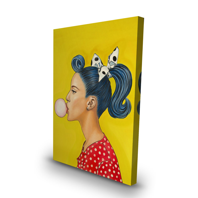 Femme rétro avec une belle queue de cheval - Pop Art