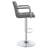 Grey And Chrome Adjustable Bar Stool