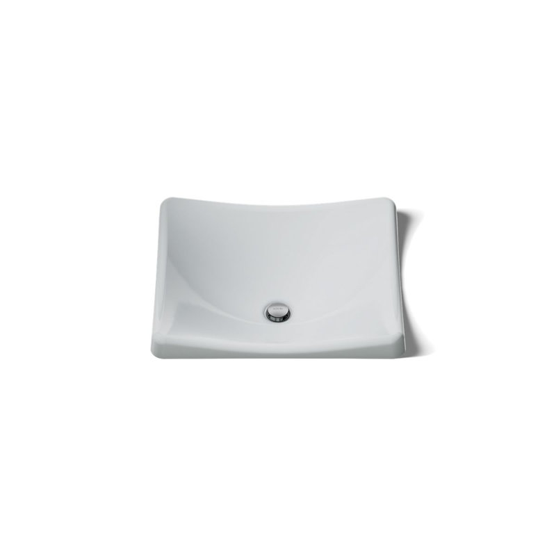 DemiLav Metal Specialty Vessel Bathroom Sink, Ice Gray