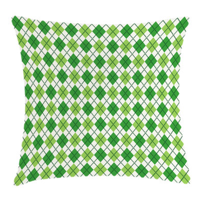 Irish Classical Argyle Pattern Square Pillow Cover