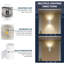  Applique murale d'extérieur à DEL Dusk To Dawn 12 "Up or Up and Down Light 3000K-5000K
