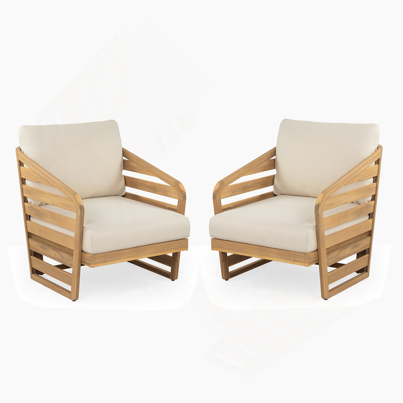 Ensemble de 2 fauteuils club d'extérieur