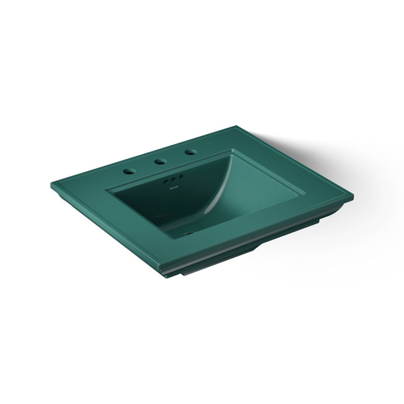 Memoirs® Stately 24" Console Bathroom Sink with Overflow, Teal, 8'' Centers