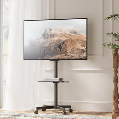 Modern Rolling Tv Stand With Wheels For 32-65 Inch Tvs by Ebern Designs