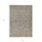 3' X 5' Taupe Terra Cotta And Tan Floral Washable Indoor Outdoor Area Rug