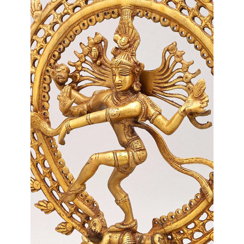 Figurine décorative en laiton pour le dieu Shiva as Nataraja