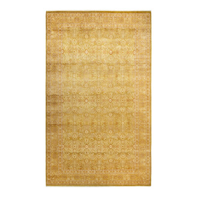 Keenan One-of-a-Kind 8' 1" X 13' 10" 2000s Runner Wool Area Rug in Green