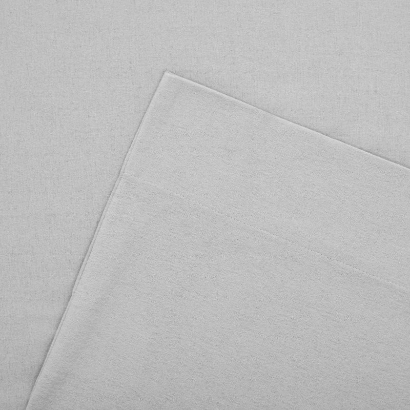 Modern Threads 4-Piece 100% Cotton Flannel Sheet Set – Soft and Durable for Every Season, Mist, Twin Sheet Set